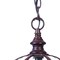 Homeroots 13.75 x 8 x 8 in. Dover 1-Light Burled Walnut Hanging Light 398009 - alternate 4
